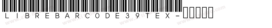 Libre Barcode 39 Tex字体转换